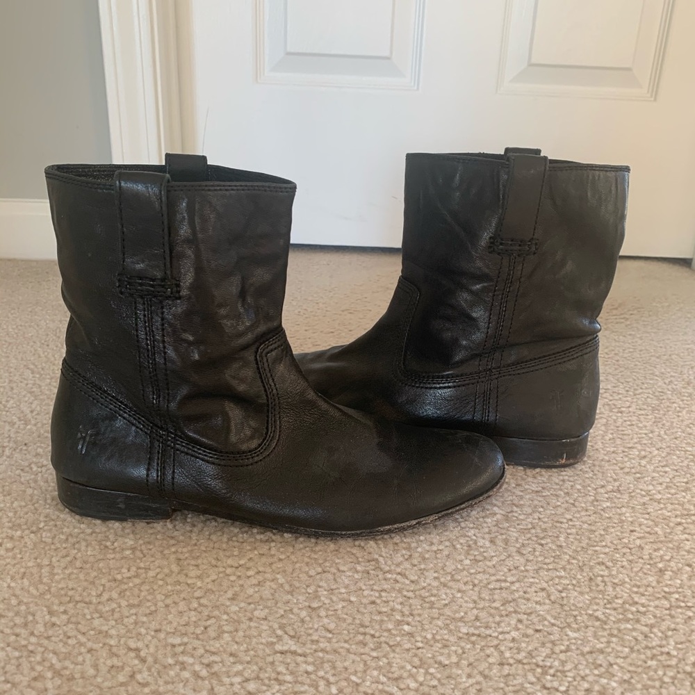 Frye Black Booties